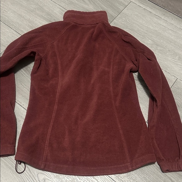 Columbia Women's Maroon polar fleece Jacket size small - Picture 7 of 7